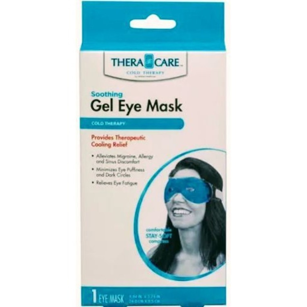 TheraCare Cold Therapy Soothing Gel Eye Mask Blue Migraine Relief 24-809